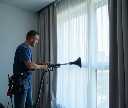 Professional curtain stain removal process equipment Matty Curtain Cleaning austinville